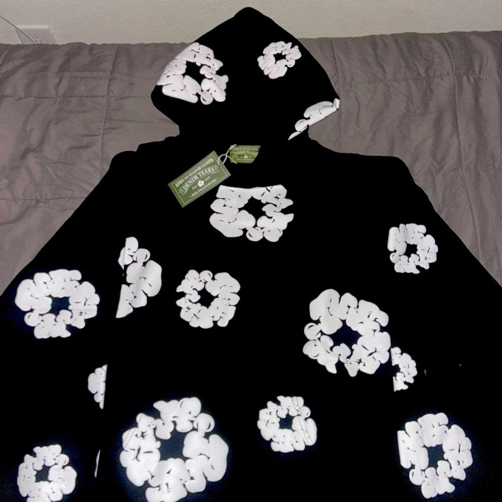 Black Denium Tears Hoodie